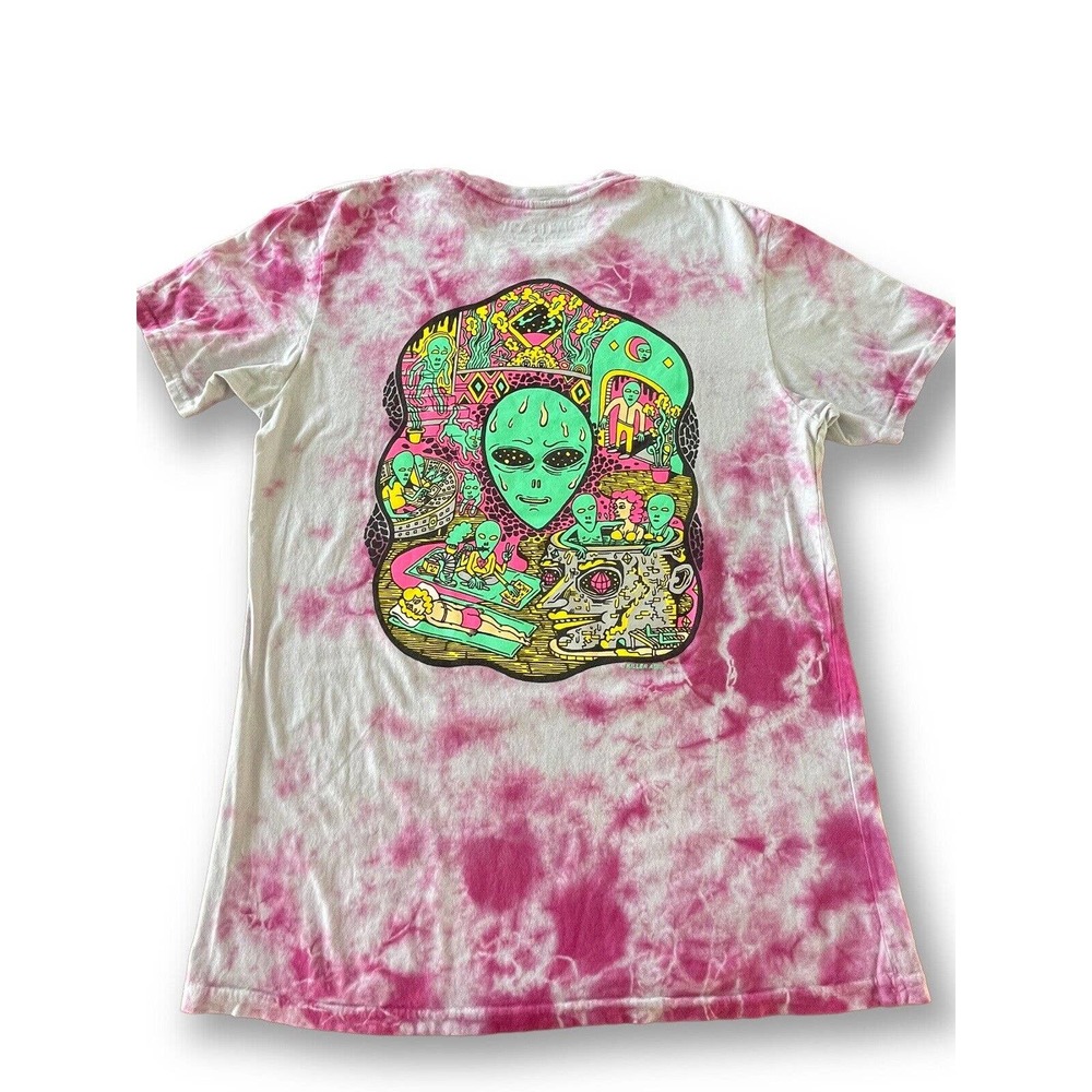 Killer Acid Psychedelic T Shirt Alien No Bad Trips TieDye L
